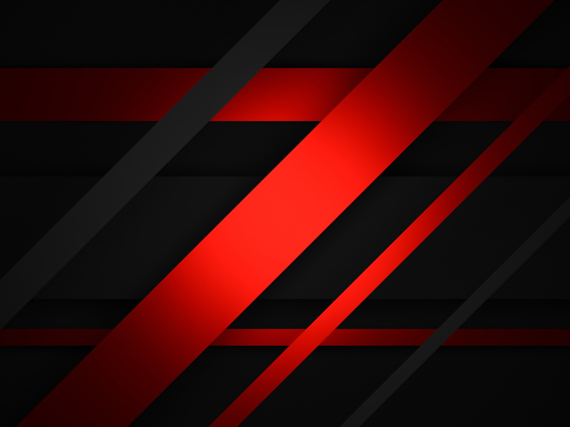 Abstract Red Stripped and Black Background